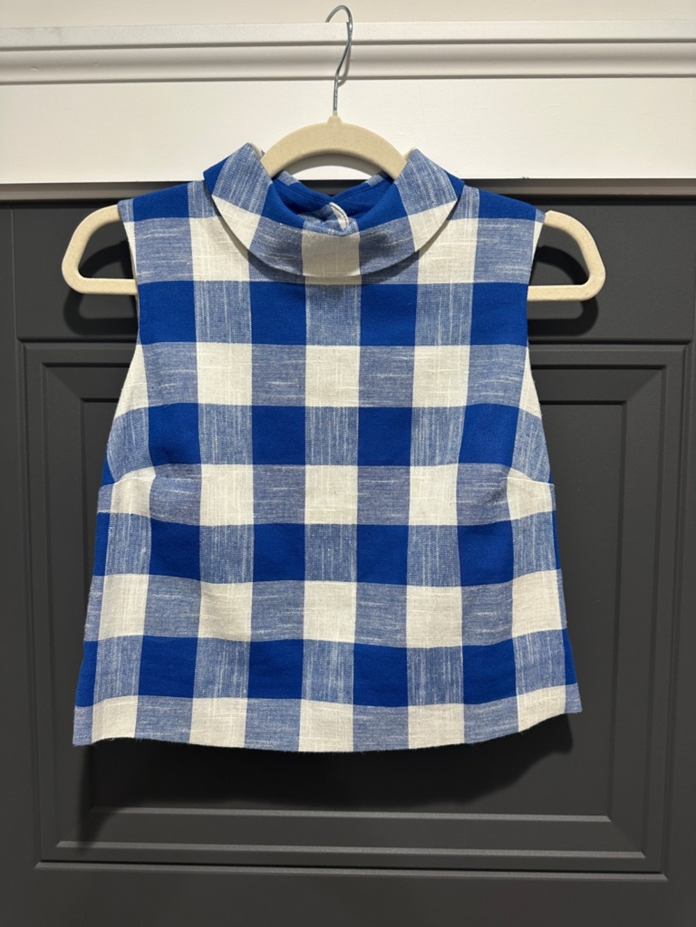 Veronica Beard Sylvana Buffalo-Plaid Top